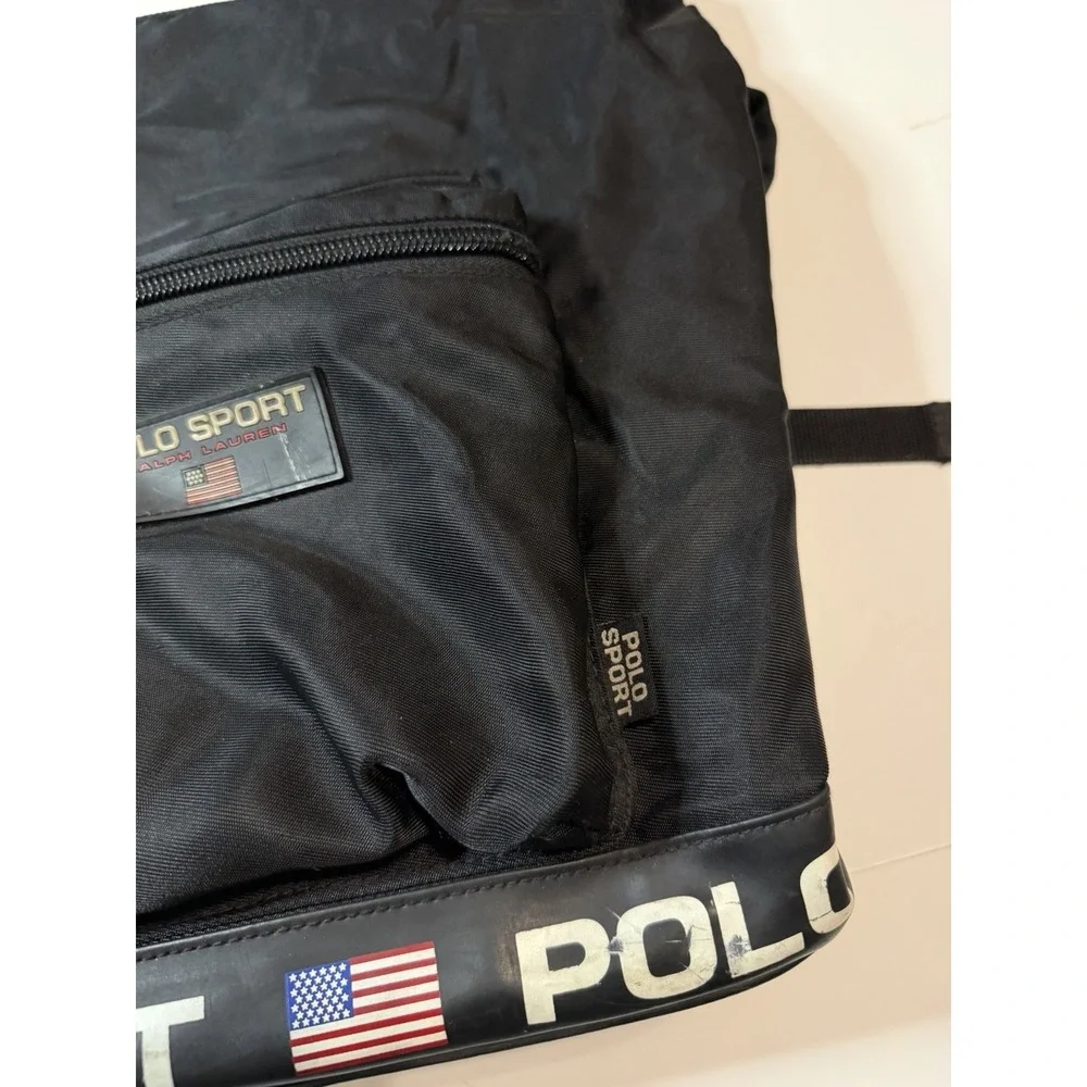 Vintage Polo Sport Ralph Lauren Unisex Adult Backpack Bag Adjustable Straps
